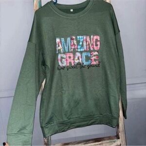 Green Amazing Grace Women's Sweater